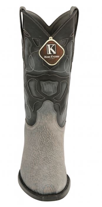 mens-king-exotic-snip-toe-sharkskin-boots-handcrafted-gray