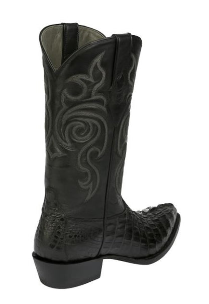los_altos_men's_black_genuine_caiman_tail_boots