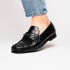 Marco Di Milano Hugo Men's Shoes Black Stylish Exotic Alligator Horsebit Loafers 6 HUGO ALL_ALLIGATOR_BLACK_6  - from alligatorwarehouse.com