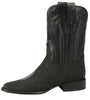 Los Altos Men’s Genuine Single Stone Sting Ray Black Roper Toe Boots 2   - from alligatorwarehouse.com