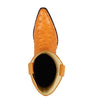 Los Altos Men's Yellow Gold Buttercup Genuine Full Quill Ostrich Boots 4   - from alligatorwarehouse.com