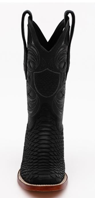 Men's Wild West Python Skin Rodeo Toe Boot 2818G5705 5 2818G5705-060  - from alligatorwarehouse.com