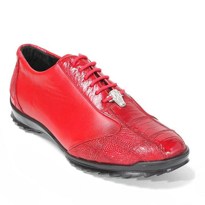 Los Altos Red Genuine Ostrich 3   - from alligatorwarehouse.com