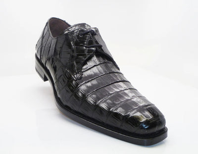 Anderson Crocodile Oxford Black 1   - from alligatorwarehouse.com