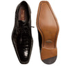 Anderson Crocodile Oxford Black 4   - from alligatorwarehouse.com