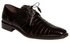 Anderson Crocodile Oxford Black 2   - from alligatorwarehouse.com