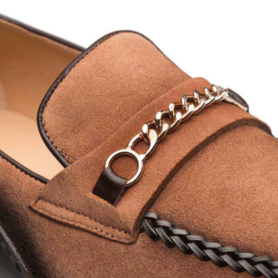 Mens' Sport Antique Suede Loafer By Mezlan Made In Spain Brand 4   - from alligatorwarehouse.com