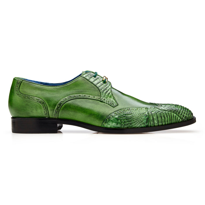 Belvedere Antonio Emerald Alligator Oxford