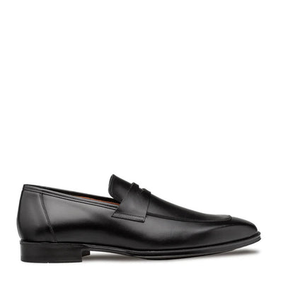 Avenue Rubber Sole Penny Loafer Black By Mezlan Made In Spain Brand 5   - from alligatorwarehouse.com