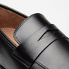 Avenue Rubber Sole Penny Loafer Black By Mezlan Made In Spain Brand 4   - from alligatorwarehouse.com