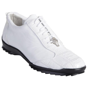Sneaker de Piel de Avestruz Pata - Blanco