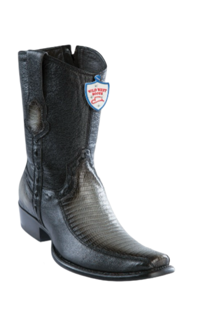 Wild West Botas de Armadillo Horma Dubai Toe Gray