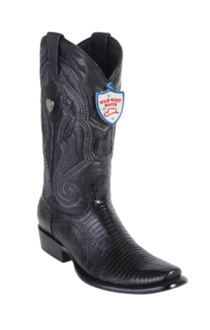 Wild West Botas de Armadillo Horma Dubai Toe Black