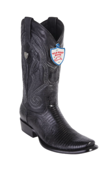 Wild West Botas de Armadillo Horma Dubai Toe Black 1   - from alligatorwarehouse.com
