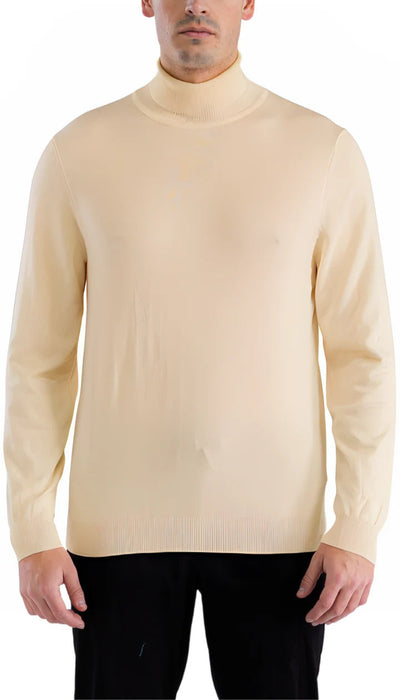 MENS BEIGE PULLOVER TURTLENECK SWEATER 2   - from alligatorwarehouse.com
