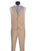 Tan Suits For Wedding - Tan Groomsmen Suits - Tan Plaid  Tuxedo 2   - from alligatorwarehouse.com