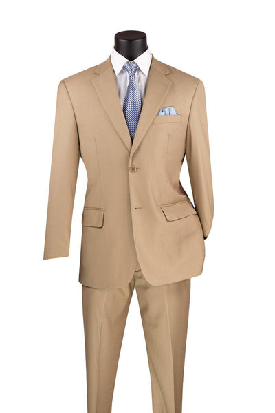 Light Beige Regular Fit Two Piece Suit 1 SO1F-2C900_LIGHTBEIGE_38S  - from alligatorwarehouse.com