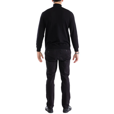 MENS BLACK PULLOVER TURTLENECK SWEATER 4   - from alligatorwarehouse.com