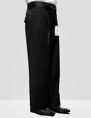 Statement Clothing | ﻿Solid Color Wide Leg Pants Black