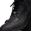 Marco Di Milano Leoni Men's Shoes Oil Black Genuine Caiman Crocodile Rugged Boots 5 LEONI_CAIMAN FUSCUS_OIL BLACK_8  - from alligatorwarehouse.com