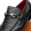 Marco Di Milano Fabro Men's Shoes Black Exotic Crocodile Horsebit Loafers 5 FABRO-TIN_CAIMAN_BLACK_6  - from alligatorwarehouse.com