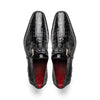 Marco Di Milano Rovigo Men' Shoes Black Genuine Caiman Crocodile Dress Single Monk-strap Loafers 4 ROVIGO_CAIMAN FUSCUS_BLACK_6  - from alligatorwarehouse.com