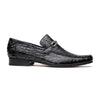 Marco Di Milano Fabro Men's Shoes Black Exotic Crocodile Horsebit Loafers 2 FABRO-TIN_CAIMAN_BLACK_6  - from alligatorwarehouse.com