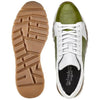 Belvedere  Blake Lime Green / White Genuine Ostrich Leg  Soft Calf Casual Sneakers 3 MEN 33629 LIME/WHITE-M-09  - from alligatorwarehouse.com