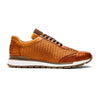 Marco Di Milano Roma Men's Shoes Brandy Exotic Crocodile / Woven Leather Casual Sneakers 5 ROMA_CAIMAN FUSCUS_BRANDY_8  - from alligatorwarehouse.com