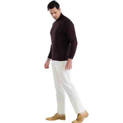 MENS BROWN PULLOVER TURTLENECK SWEATER 4   - from alligatorwarehouse.com