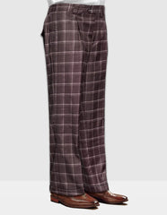 Statement Clothing | ﻿Wide Leg Plaid Pants Brown