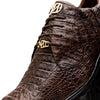 Marco Di Milano Kratos Men's Shoes Brown Exotic Caiman Crocodile Sport Sneakers 8 KRATOS_CAIMAN FUSCUS_BROWN_7  - from alligatorwarehouse.com