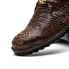 Marco Di Milano Kratos Men's Shoes Brown Exotic Caiman Crocodile Sport Sneakers 9 KRATOS_CAIMAN FUSCUS_BROWN_7  - from alligatorwarehouse.com