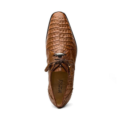 Marco Di Milano Lacio Men's Shoes Bay Apache Brown Genuine Caiman Crocodile Dress Derby Oxfords 6 LACIO_CAIMAN FUSCUS_BAY APACHE_8  - from alligatorwarehouse.com