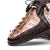 Marco Di Milano Caribe Men's Shoes Rustic White & Brown Genuine Hornback Caiman Crocodile Dress Derby Oxfords 4 CARIBE_CAIMAN FUSCUS_R.WITHE-BROWN_6  - from alligatorwarehouse.com