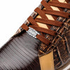 Marco Di Milano Portici Men's Shoes Orix & Brown Exotic Lizard / Crocodile Casual Sneakers 6 PORTICI_CAIMAN-LIZARD TEJU_ORIX_6  - from alligatorwarehouse.com