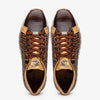 Marco Di Milano Portici Men's Shoes Orix & Brown Exotic Lizard / Crocodile Casual Sneakers 2 PORTICI_CAIMAN-LIZARD TEJU_ORIX_6  - from alligatorwarehouse.com