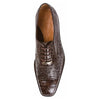 Belvedere Onesto Men's Brown Genuine Ostrich And Crocodile Oxfords 2 MEN 1419 BROWN-M-06  - from alligatorwarehouse.com