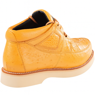 Men's Wild West Boots Caiman and Smooth Ostrich Skin Shoe 2ZA052802 5 2ZA052802-060  - from alligatorwarehouse.com