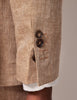 Mens Linen Suit For Beach Wedding - Summer  Suit in Beige 10 HG-2208  - from alligatorwarehouse.com