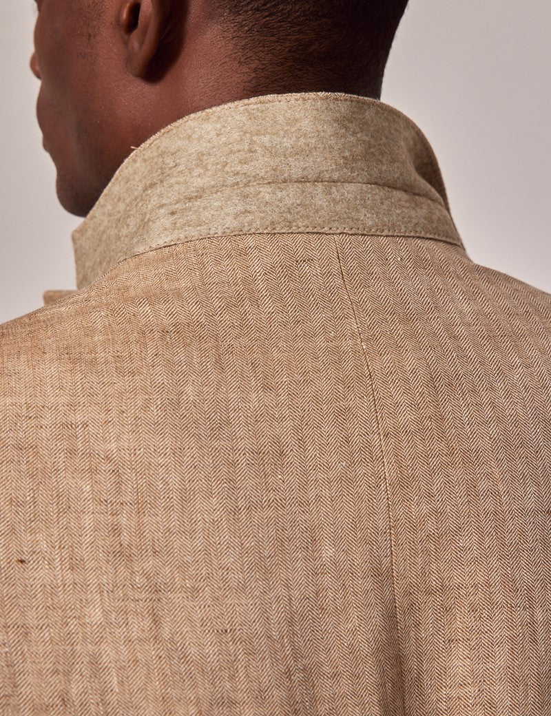 Mens Linen Suit For Beach Wedding - Summer  Suit in Beige 5 HG-2208  - from alligatorwarehouse.com