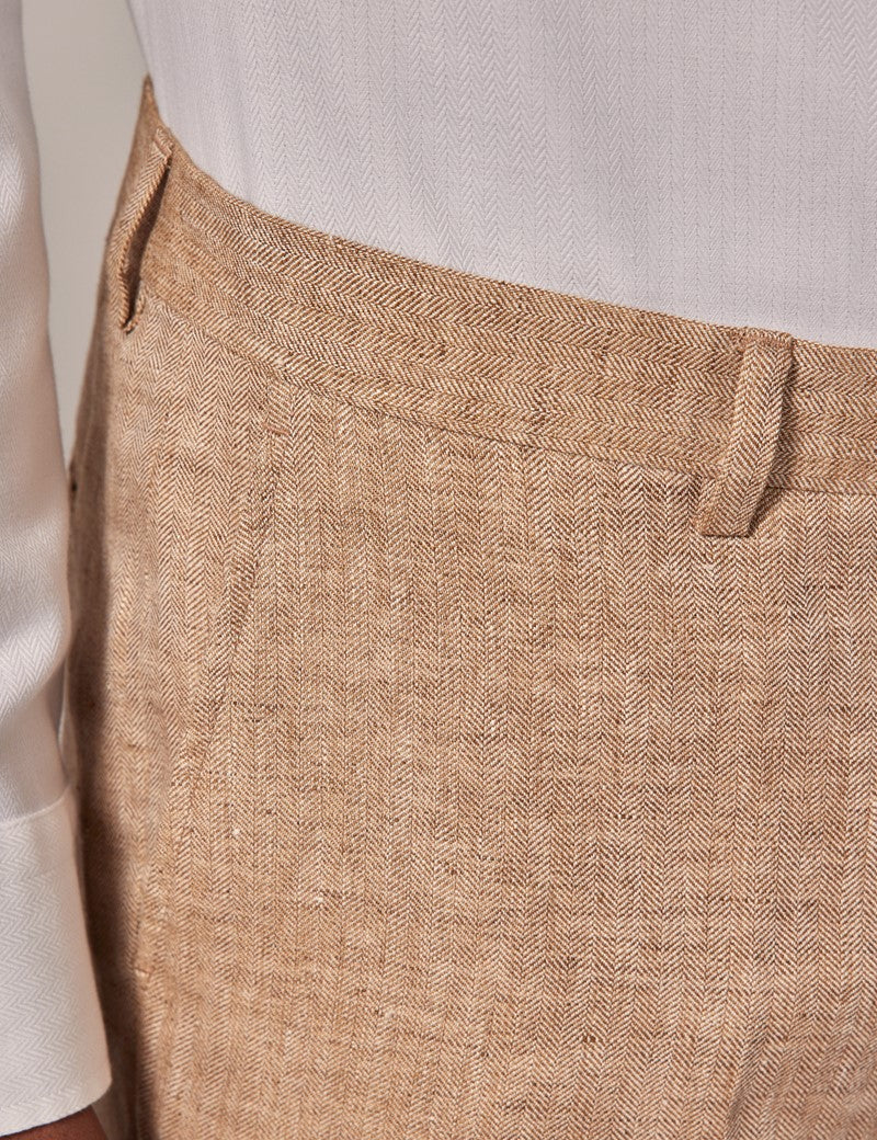 Mens Linen Suit For Beach Wedding - Summer  Suit in Beige 12 HG-2208  - from alligatorwarehouse.com