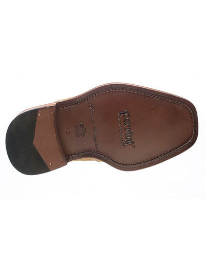 Ferrini Shoes - Mens Alligator Dress Shoe - Ferrini 205 Belly Alligator Plain Toe Shoes Beige 2 F205-BE-090  - from alligatorwarehouse.com