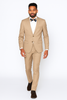 Beige Slim Fit Suit for Men by Rossiman Rossi – Tailored Skinny Fit Formal Suit 5   - from alligatorwarehouse.com