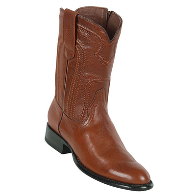 Los Altos Men's Belmont Brown Leather Zipper Roper Toe Boot