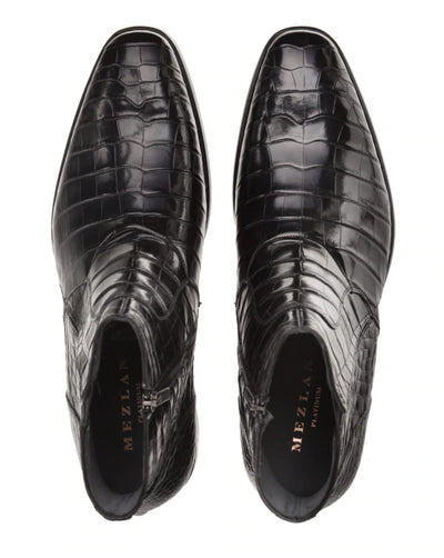 Belucci Alligator Black By Mezlan Made In Spain Brand 4   - from alligatorwarehouse.com