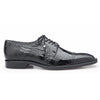 Mens Belvedere Batta Ostrich Cap Toe Derby Dress Shoe in Olive 4 MEN 14006 OLIVE-M-09  - from alligatorwarehouse.com