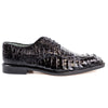 Mens Belvedere Chapo Caiman Crocodile Hornback Dress Shoe in Navy 3 MEN 1465 NAVY-M-09  - from alligatorwarehouse.com