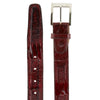 Mens Belvedere Ostrich Leg Dress Belt in Amber 5 MEN 2000 BURNED AMBER-44 OSTRICH LEG BELT  - from alligatorwarehouse.com
