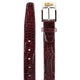 Mens Belvedere Alligator Dress Belt in Brown